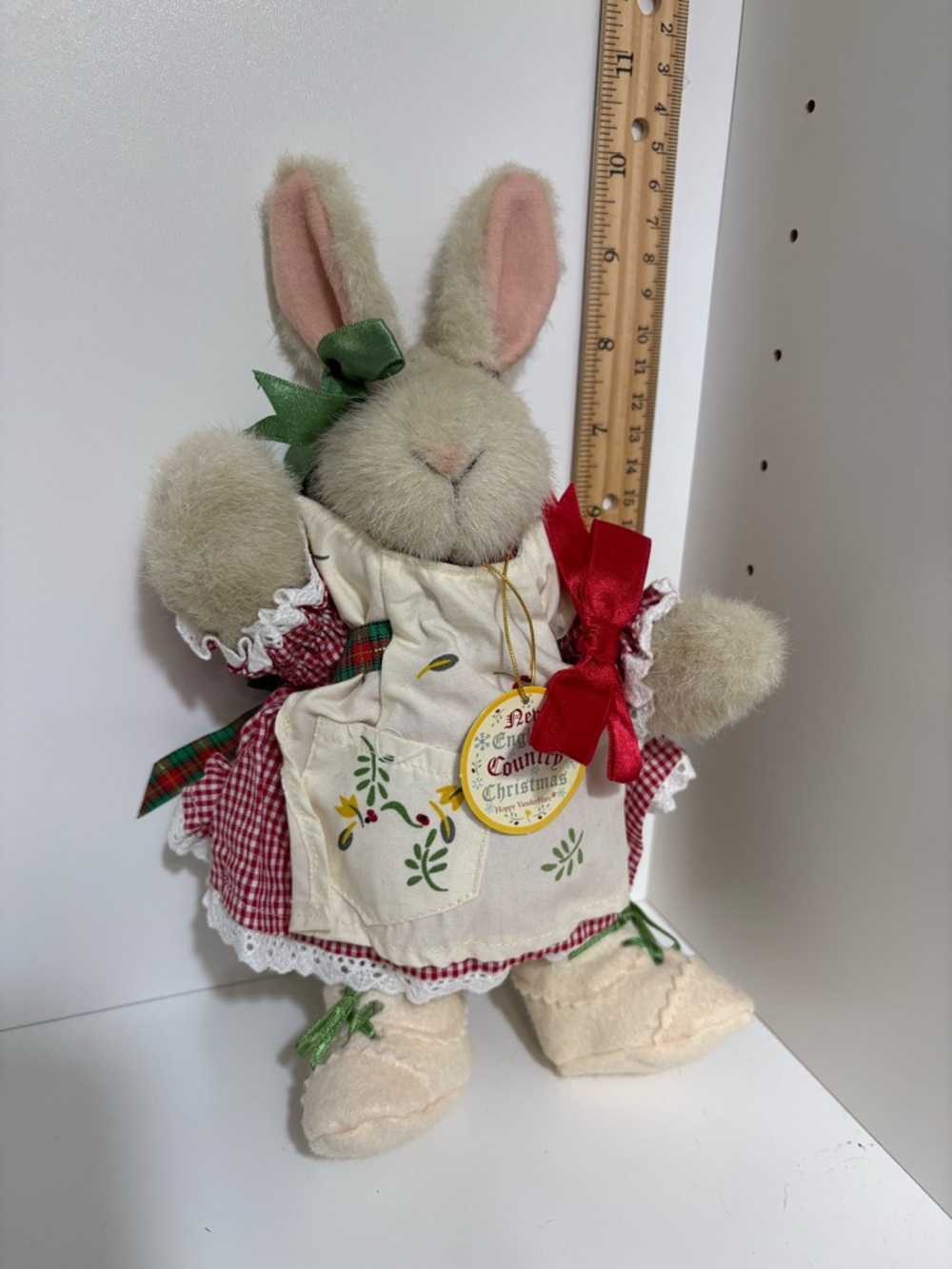 Vintage Hoppy Vanderhare New England Country Christmas Bunny Doll